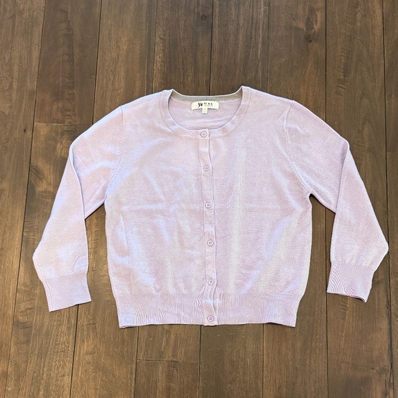 YEMAK Women's Long Sleeve Crewneck Cropped Button Down Cardigan Sweater - Medium - Picture 2 of 5